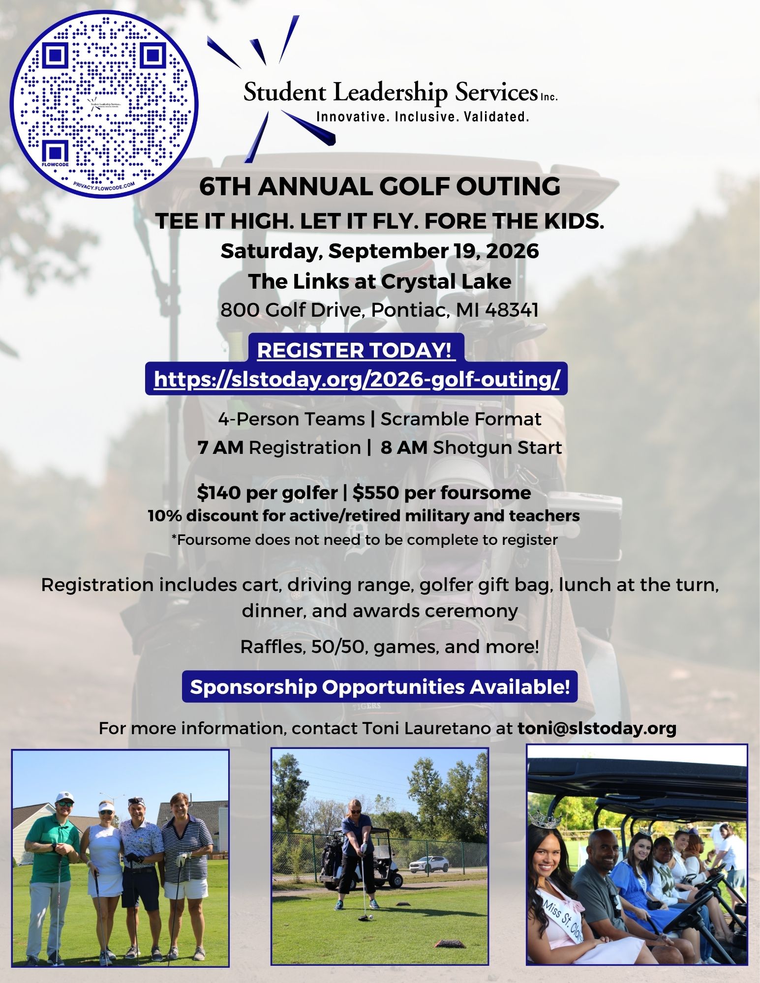 6th Annual Golf Outing flyer